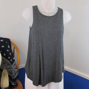 Old Navy Luxe Dark Heather Sparkly Swing Tank Top